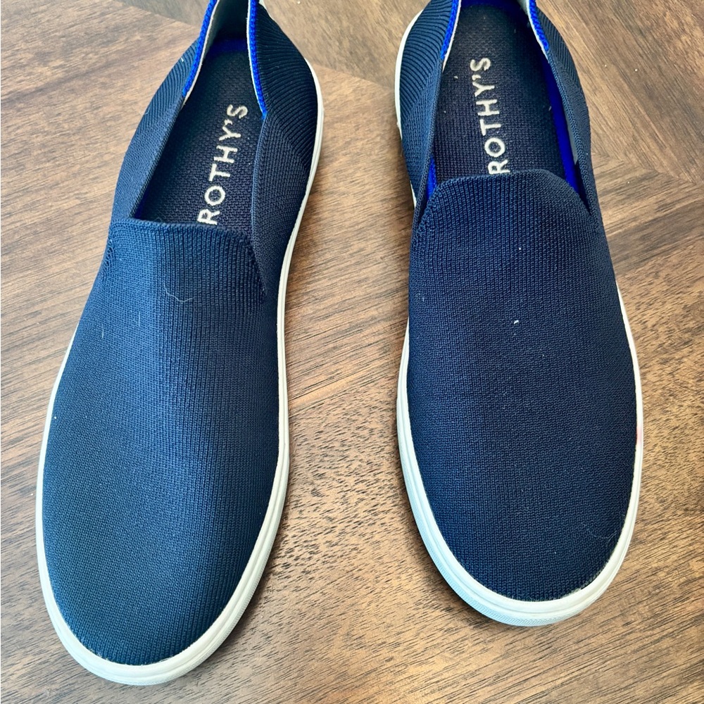 Rothy's Navy Blue Slip-On Sneakers